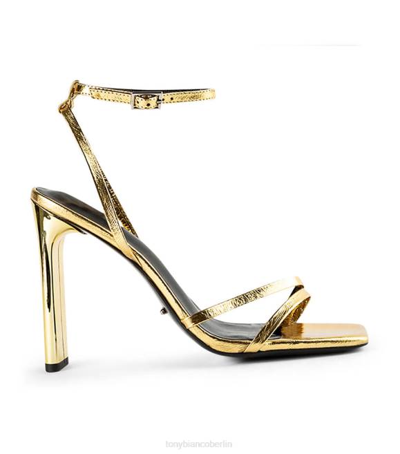 Brautschuhe| de Tony Bianco Frauen Verlobte Absätze Goldfolie 4624341